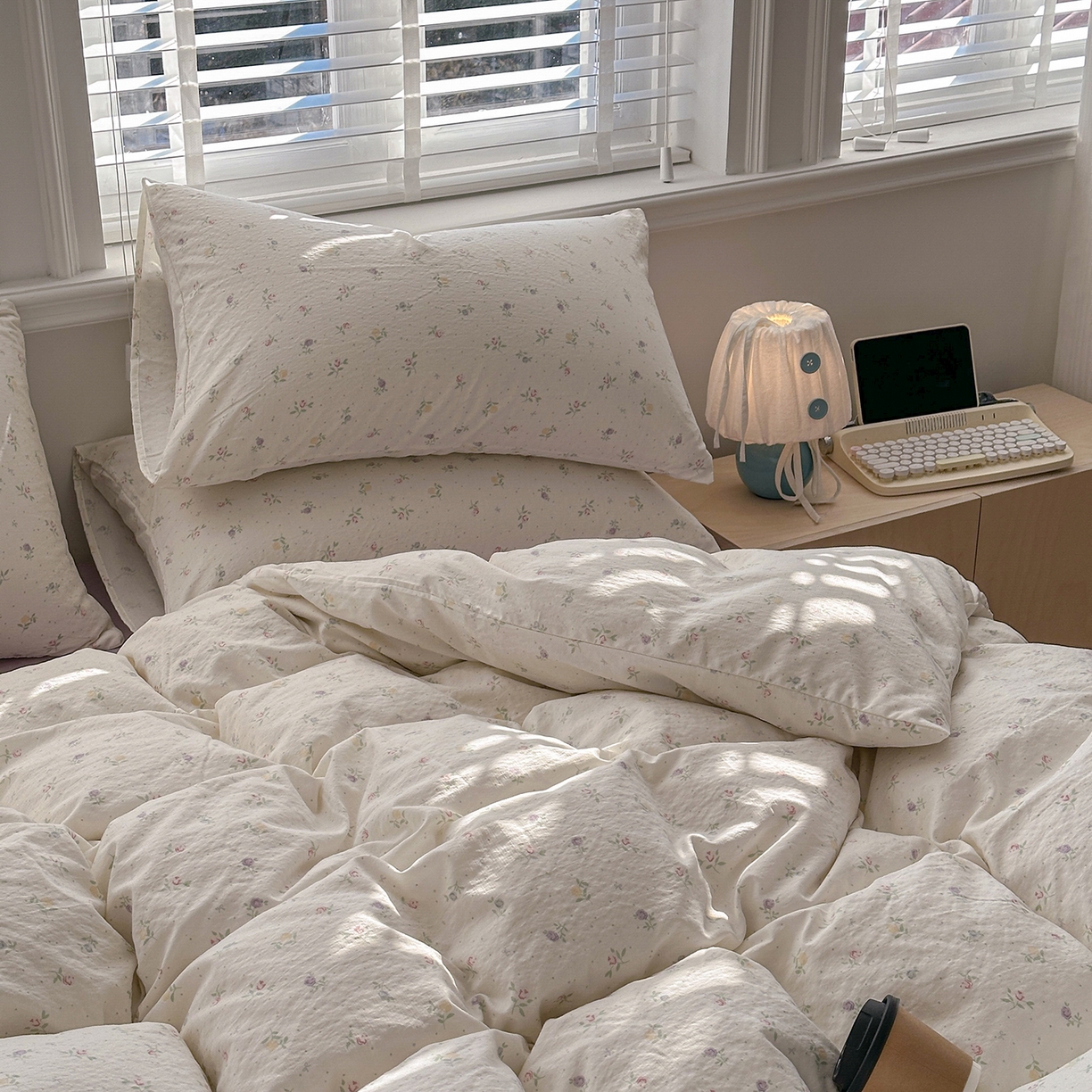 91家纺网 家纺一手货源 找家纺 多品家纺 2026新款奶呼呼超柔云感双层纱系列单被套 白露紫