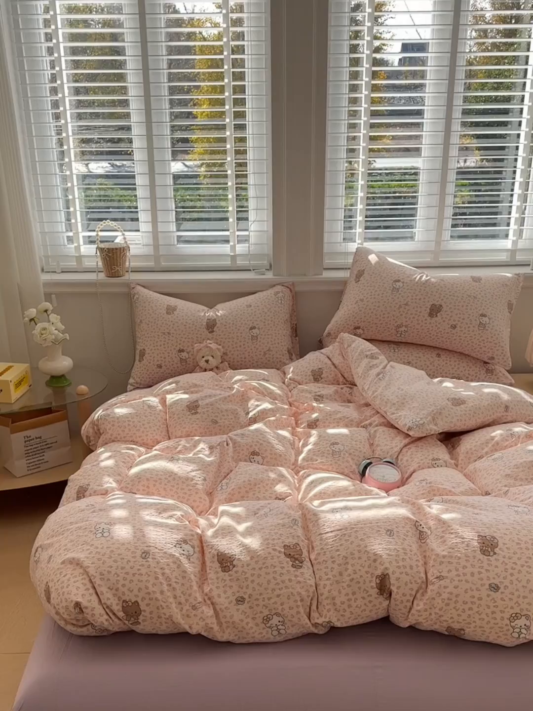 91家纺网 家纺一手货源 找家纺 多品家纺 2026新款奶呼呼超柔云感双层纱系列单被套 豹纹猫咪