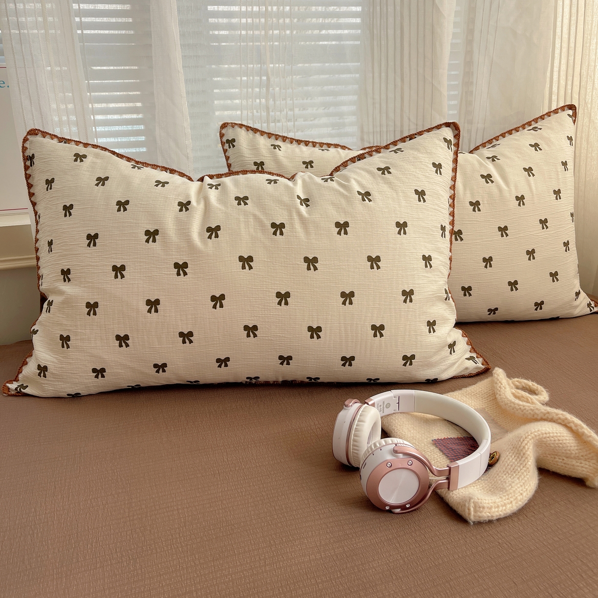 91家纺网 家纺一手货源 找家纺 （总）顾里家纺 2026春夏新款ins韩风印花贝壳针双层纱四件套