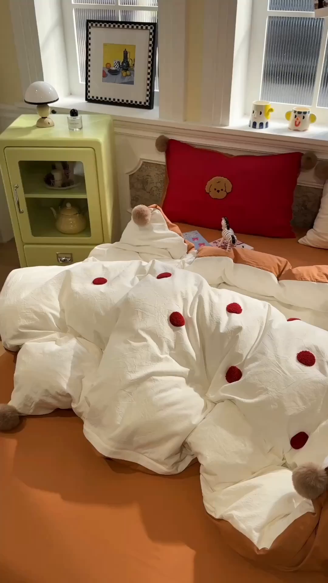 91家纺网 家纺一手货源 找家纺 盼季家纺 2026新款水洗棉毛巾绣毛球四件套 毛巾绣-麦小劳