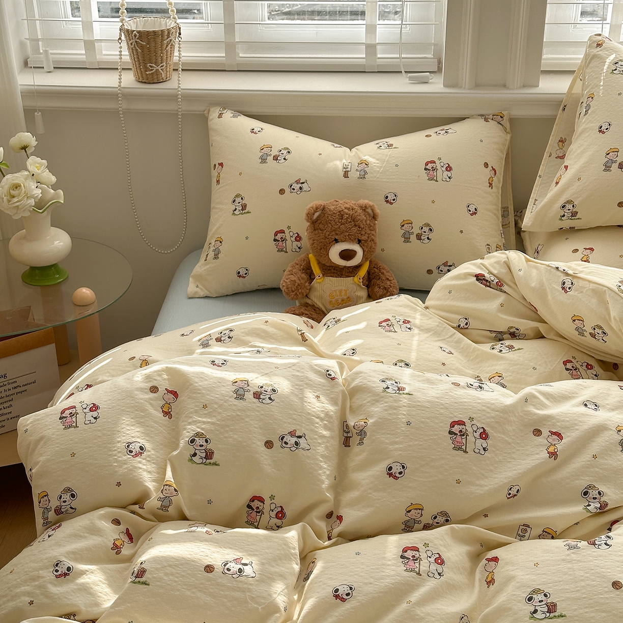 91家纺网 家纺一手货源 找家纺 多品家纺 2026新款奶呼呼超柔云感双层纱系列单被套 淘气园