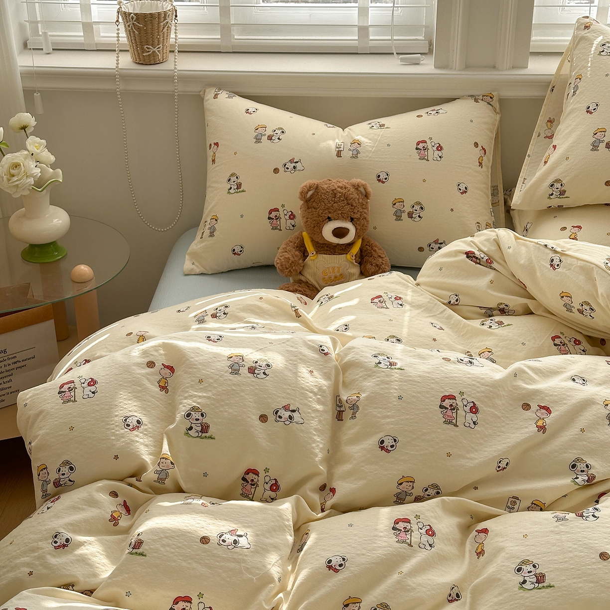 91家纺网 家纺一手货源 找家纺 多品家纺 2026新款奶呼呼超柔云感双层纱系列单被套 淘气园