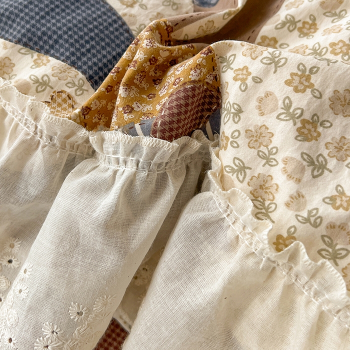 91家纺网 家纺一手货源 找家纺 韩秀家纺 2026新款古法水洗棉法式蕾丝纯棉大花边仿棉四件套 童话