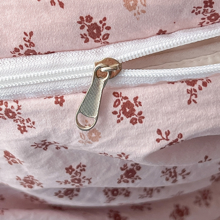 91家纺网 家纺一手货源 找家纺 韩秀家纺 2026新款古法水洗棉法式蕾丝纯棉大花边仿棉四件套 甜蜜约会