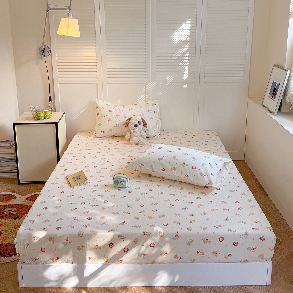 91家纺网 家纺一手货源 找家纺 （总）麦伦家居 2026新款卡通小清新全棉纯棉单床单床笠床单床笠单件单品床单床笠