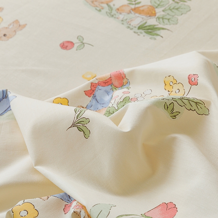 91家纺网 家纺一手货源 找家纺 麦伦家居 2026新款卡通小清新全棉纯棉单床单床笠床单床笠单件单品床单床笠 单品A版蘑菇屋