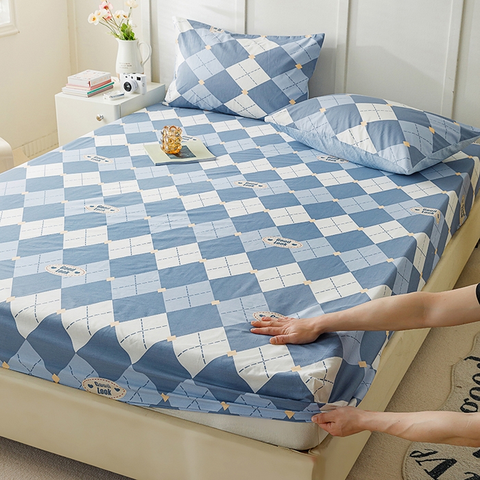 麦伦家居 2026新款卡通小清新全棉纯棉单床单床笠床单床笠单件单品床单床笠 单品A版英伦格兰