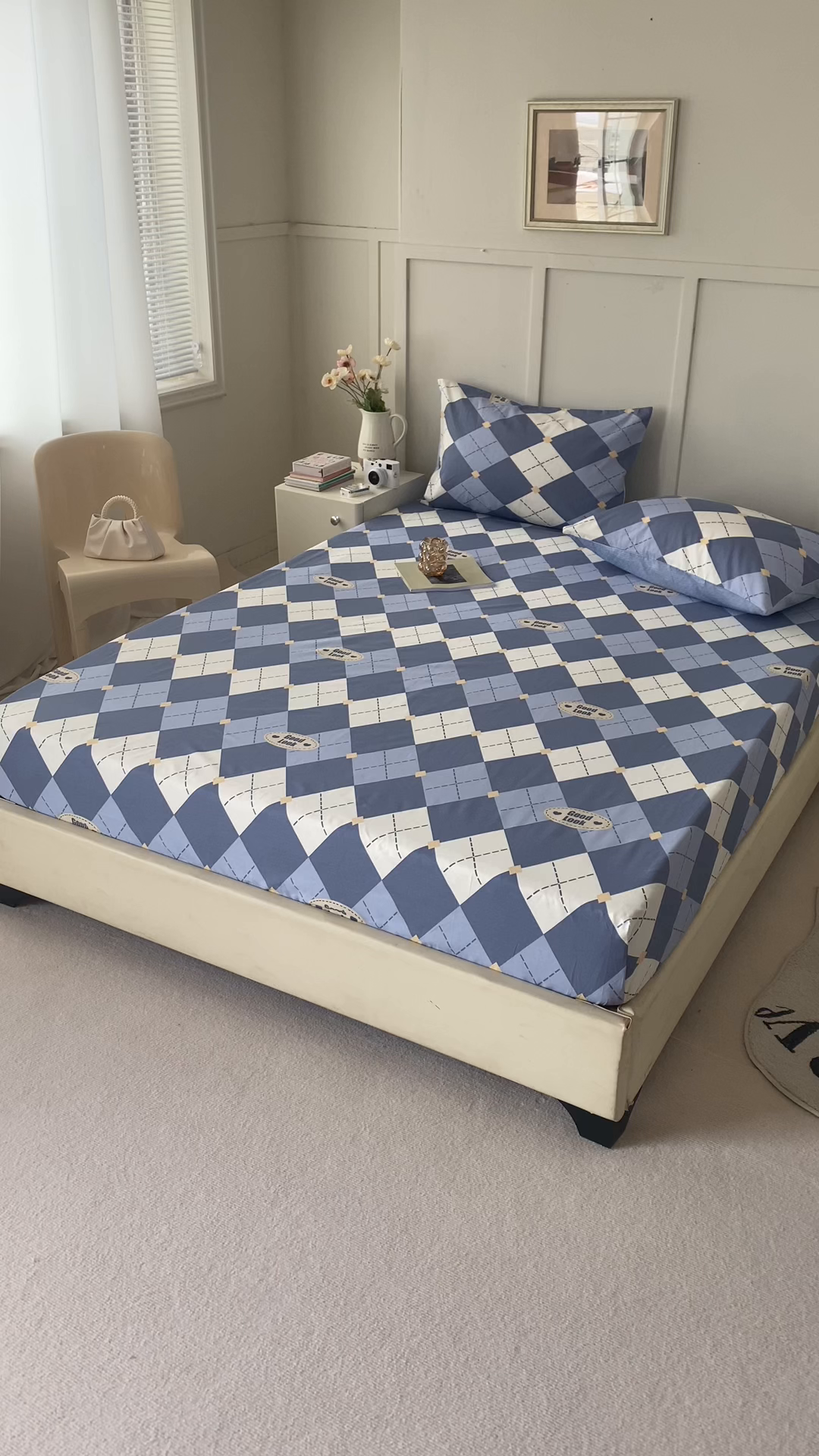 91家纺网 家纺一手货源 找家纺 麦伦家居 2026新款卡通小清新全棉纯棉单床单床笠床单床笠单件单品床单床笠 单品A版英伦格兰