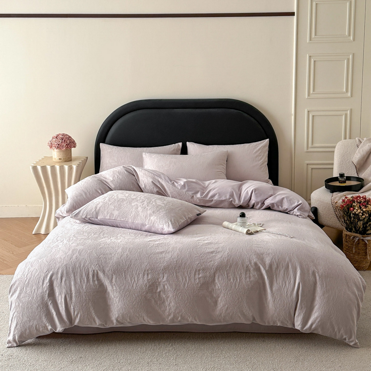 91家纺网 家纺一手货源 找家纺 （总）宜代光年 2026新款全棉厚织大提花系列四件套