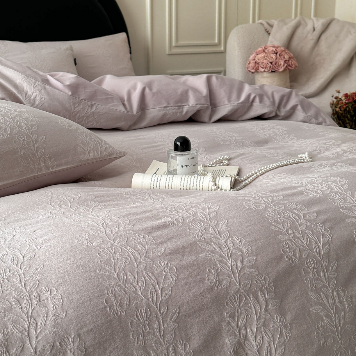 91家纺网 家纺一手货源 找家纺 宜代光年 2026新款全棉厚织大提花系列四件套 理然