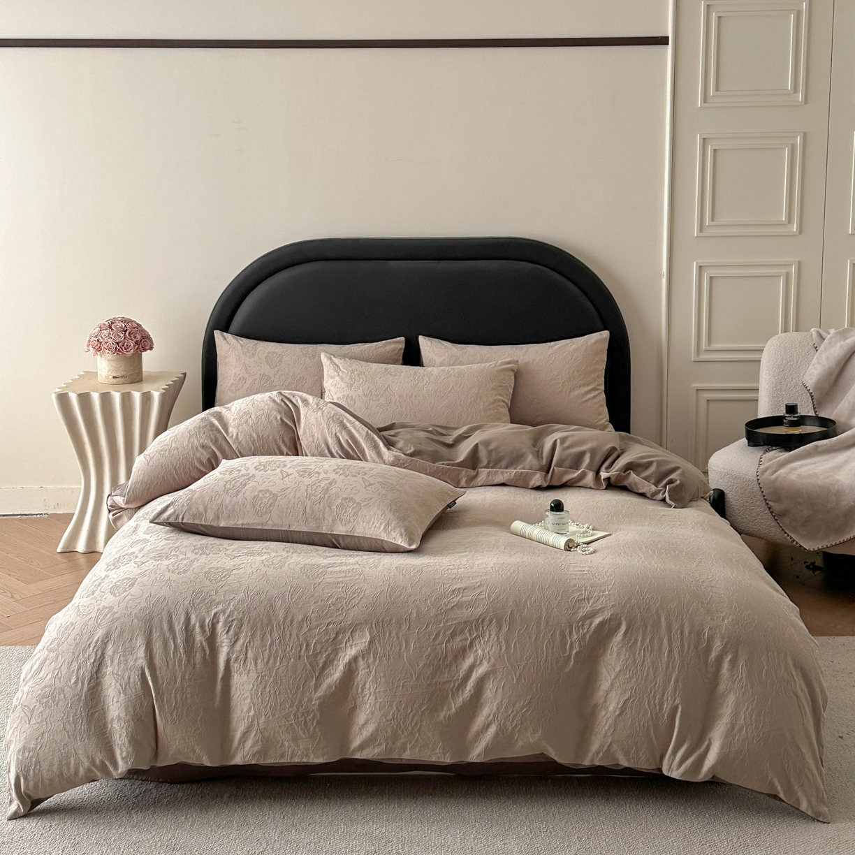 91家纺网 家纺一手货源 找家纺 （总）宜代光年 2026新款全棉厚织大提花系列四件套