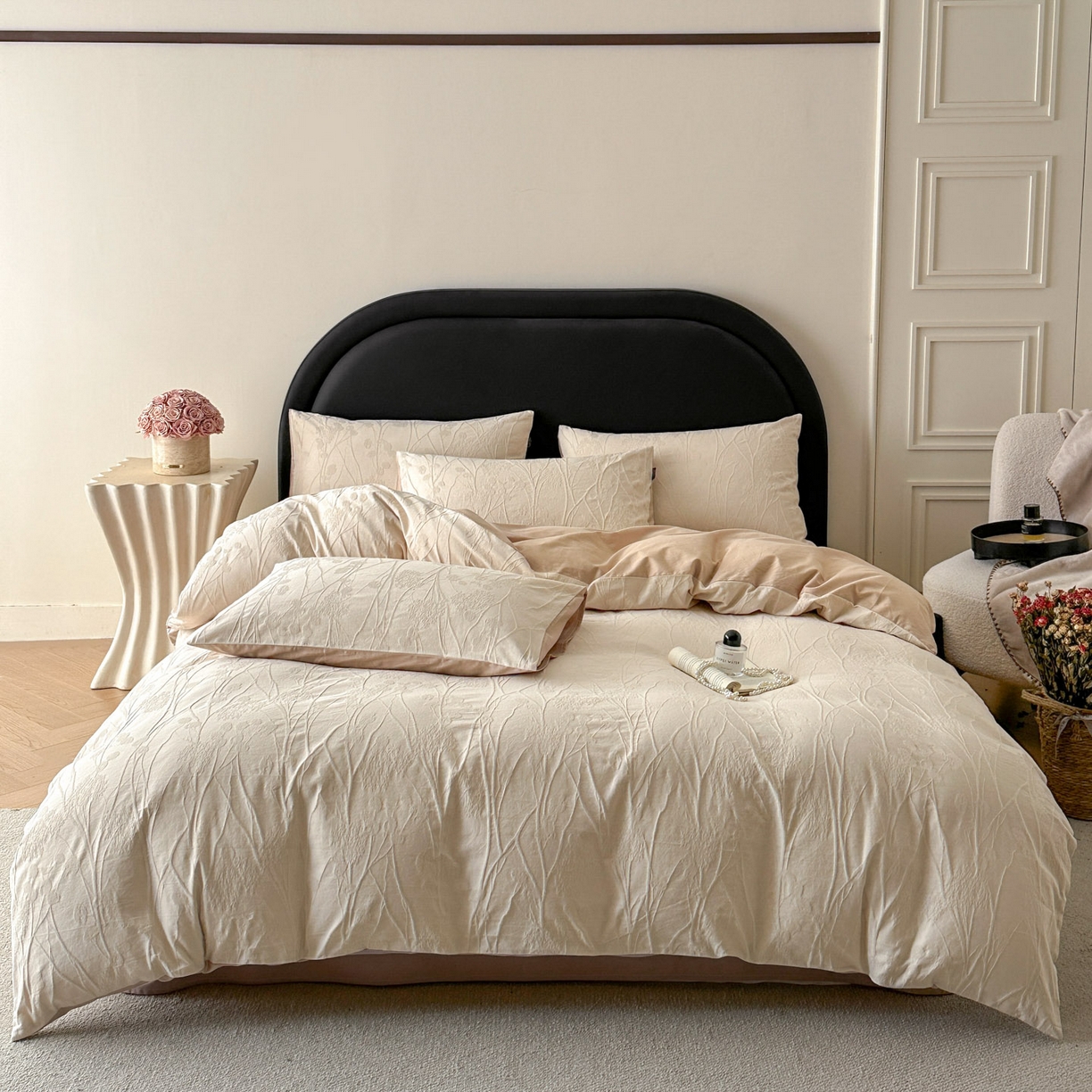 91家纺网 家纺一手货源 找家纺 （总）宜代光年 2026新款全棉厚织大提花系列四件套