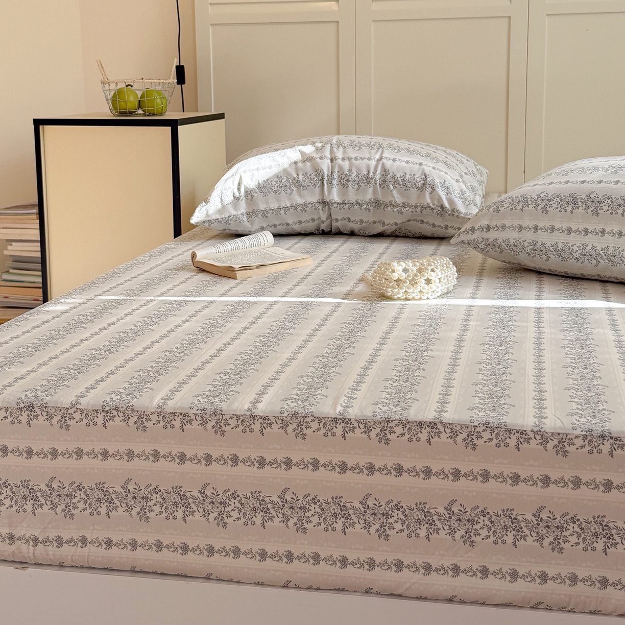 91家纺网 家纺一手货源 找家纺 麦伦家居 2026新款卡通小清新全棉纯棉单床单床笠床单床笠单件单品床单床笠 兰花草