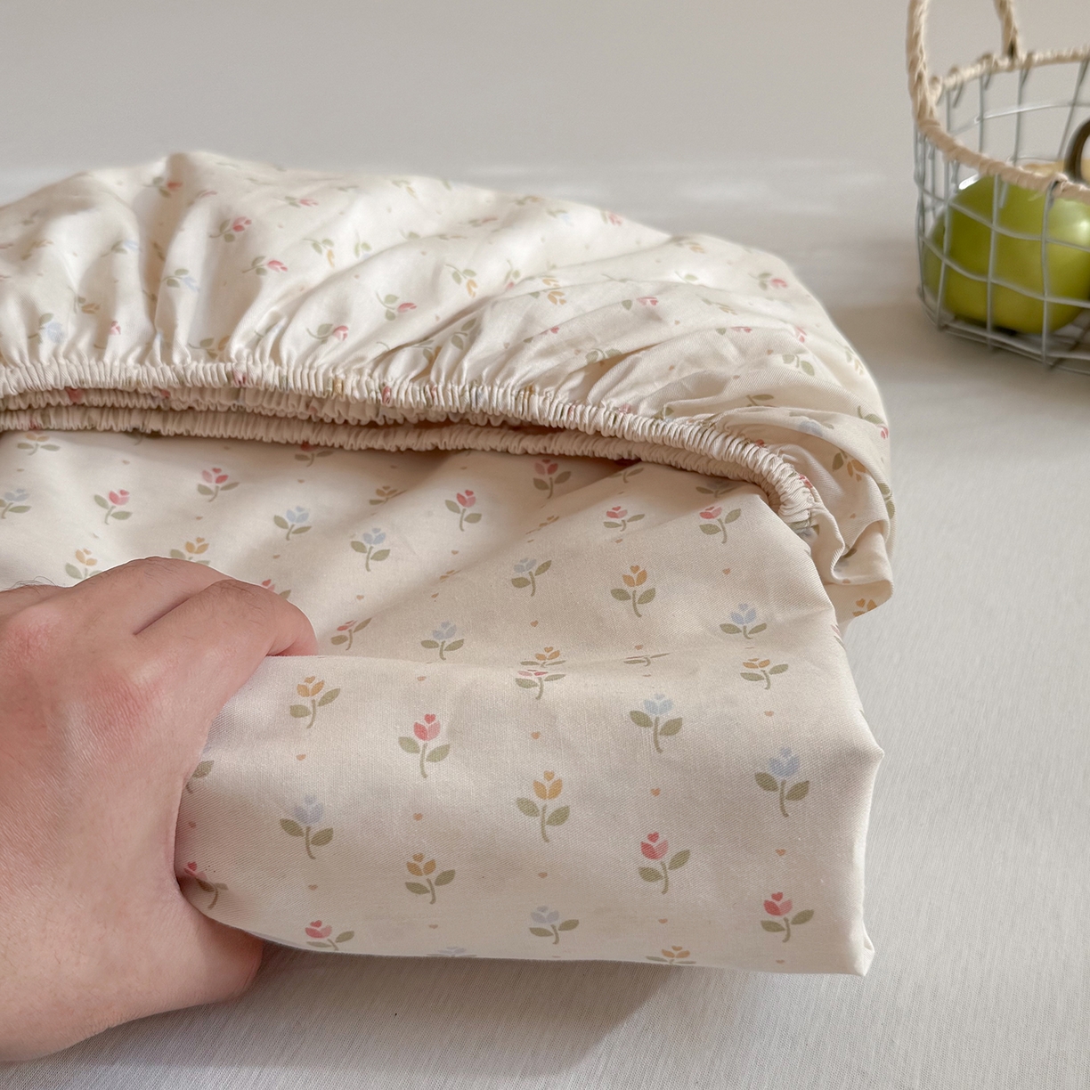 91家纺网 家纺一手货源 找家纺 麦伦家居 2026新款卡通小清新全棉纯棉单床单床笠床单床笠单件单品床单床笠 茹伊