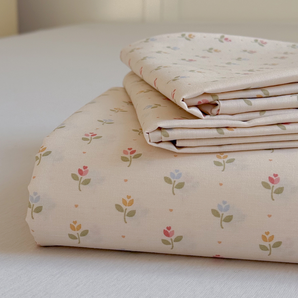 91家纺网 家纺一手货源 找家纺 麦伦家居 2026新款卡通小清新全棉纯棉单床单床笠床单床笠单件单品床单床笠 茹伊