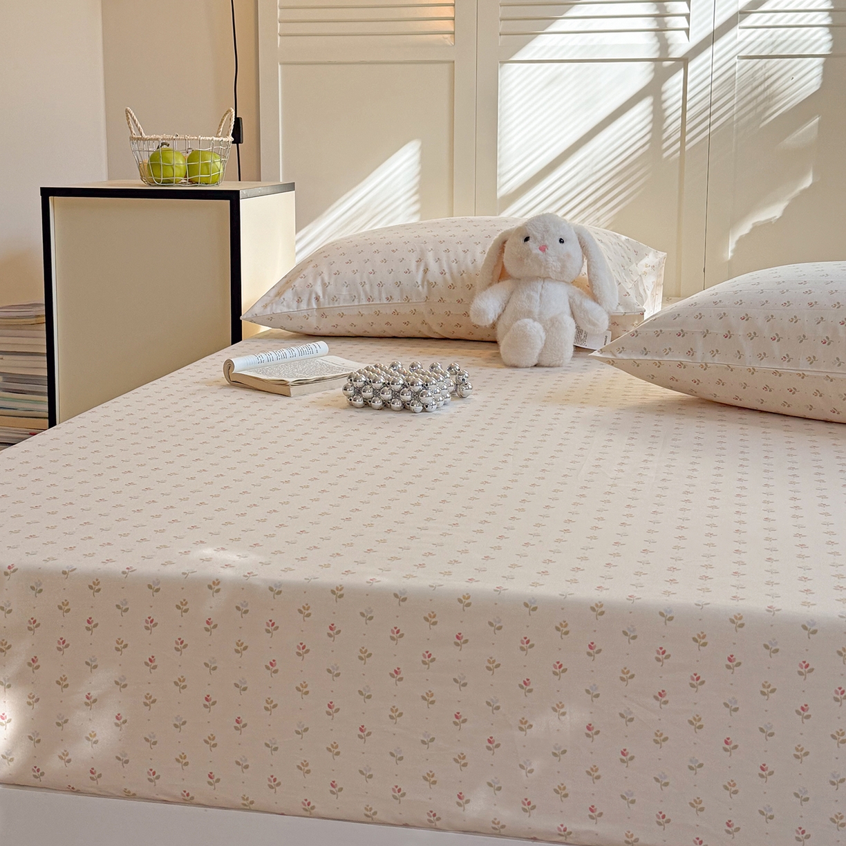 91家纺网 家纺一手货源 找家纺 麦伦家居 2026新款卡通小清新全棉纯棉单床单床笠床单床笠单件单品床单床笠 茹伊