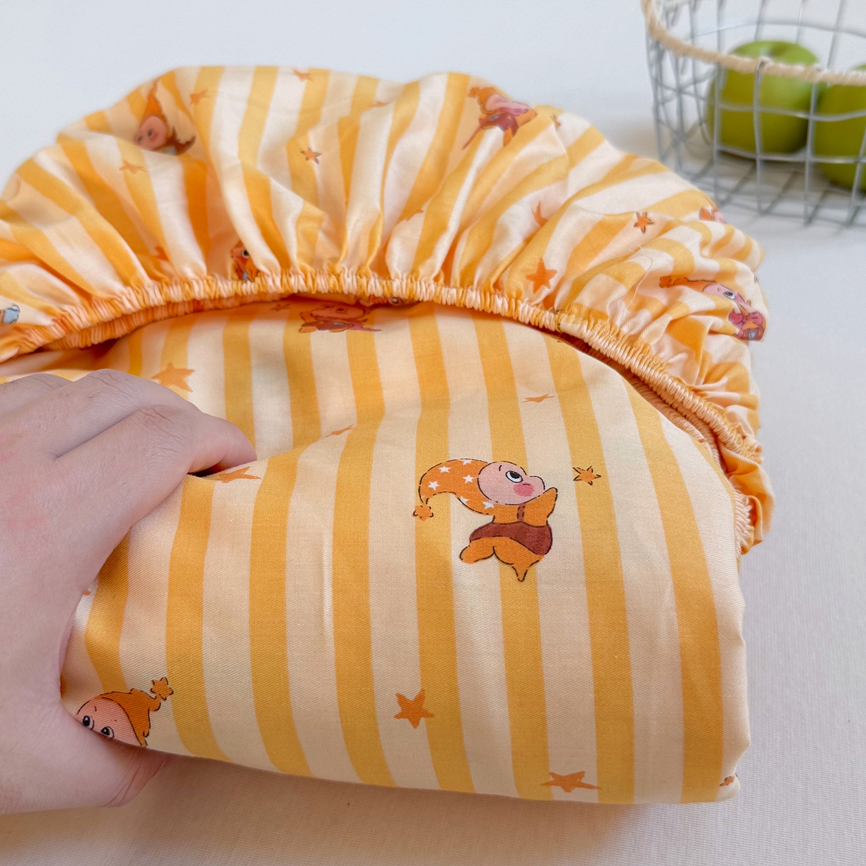 91家纺网 家纺一手货源 找家纺 麦伦家居 2026新款卡通小清新全棉纯棉单床单床笠床单床笠单件单品床单床笠 幸运星