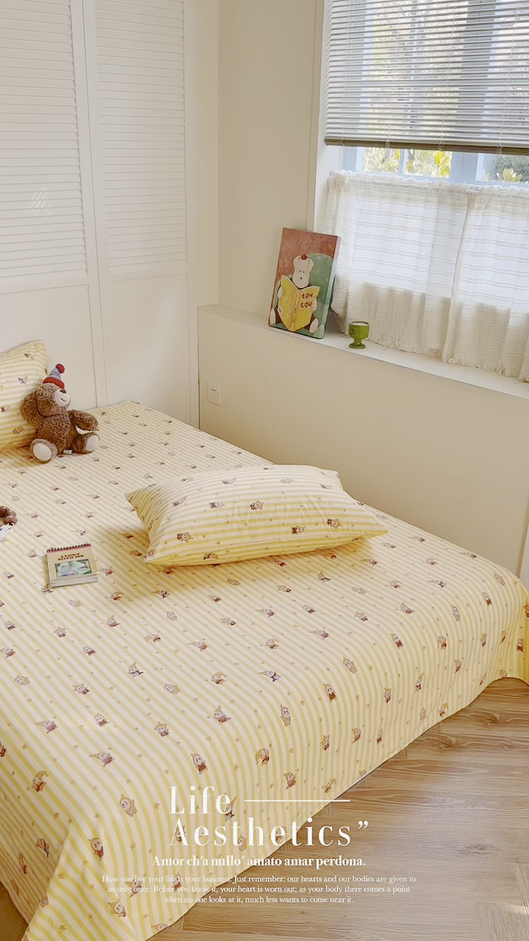 91家纺网 家纺一手货源 找家纺 麦伦家居 2026新款卡通小清新全棉纯棉单床单床笠床单床笠单件单品床单床笠 幸运星