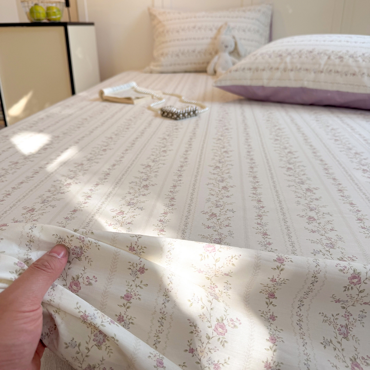 91家纺网 家纺一手货源 找家纺 （总）麦伦家居 2026新款卡通小清新全棉纯棉单床单床笠床单床笠单件单品床单床笠