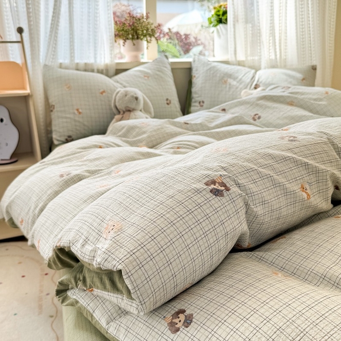 91家纺网 家纺一手货源 找家纺 （总）安力森/诚臻酒店用品 2026新款A类双层皱皱纱四件套