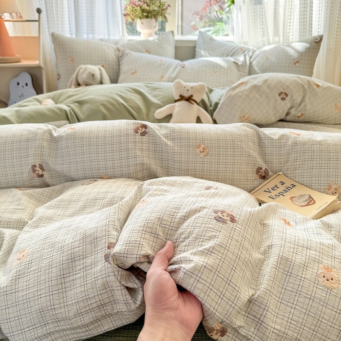 91家纺网 家纺一手货源 找家纺 （总）安力森/诚臻酒店用品 2026新款A类双层皱皱纱四件套