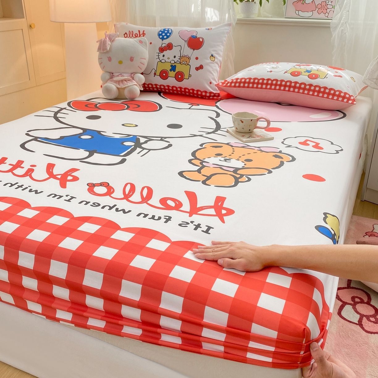 91家纺网 家纺一手货源 找家纺 （总）博雅 2025新款吉伊卡哇正版授权高克重牛奶绒羊羔绒毛毯-开心吉伊卡哇