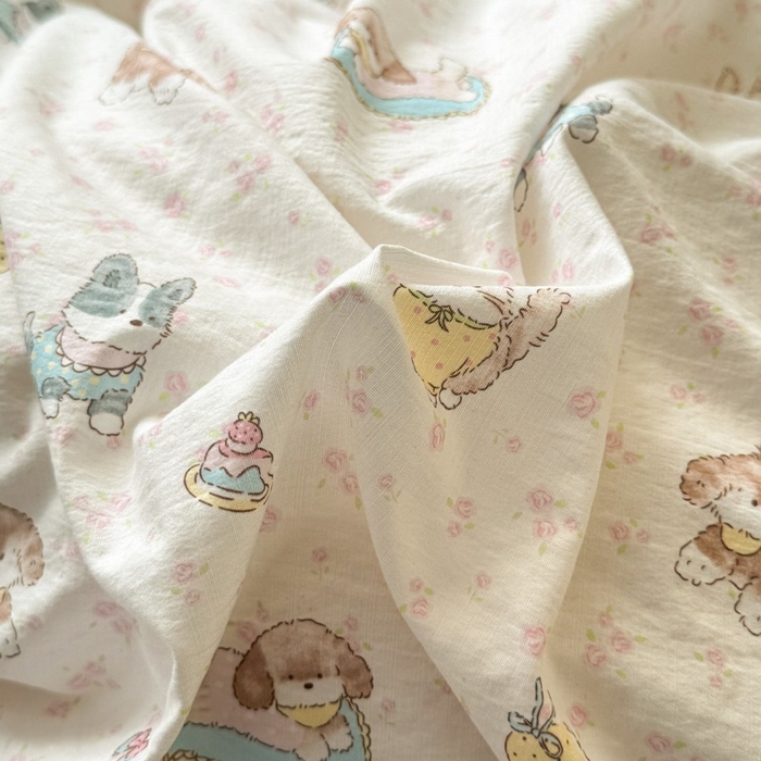 91家纺网 家纺一手货源 找家纺 安力森/诚臻酒店用品 2026新款A类双层皱皱纱四件套 贝拉