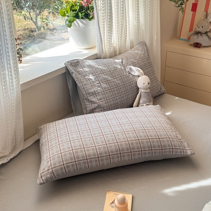 91家纺网 家纺一手货源 找家纺 安力森/诚臻酒店用品 2026新款A类双层皱皱纱四件套 布兰卡