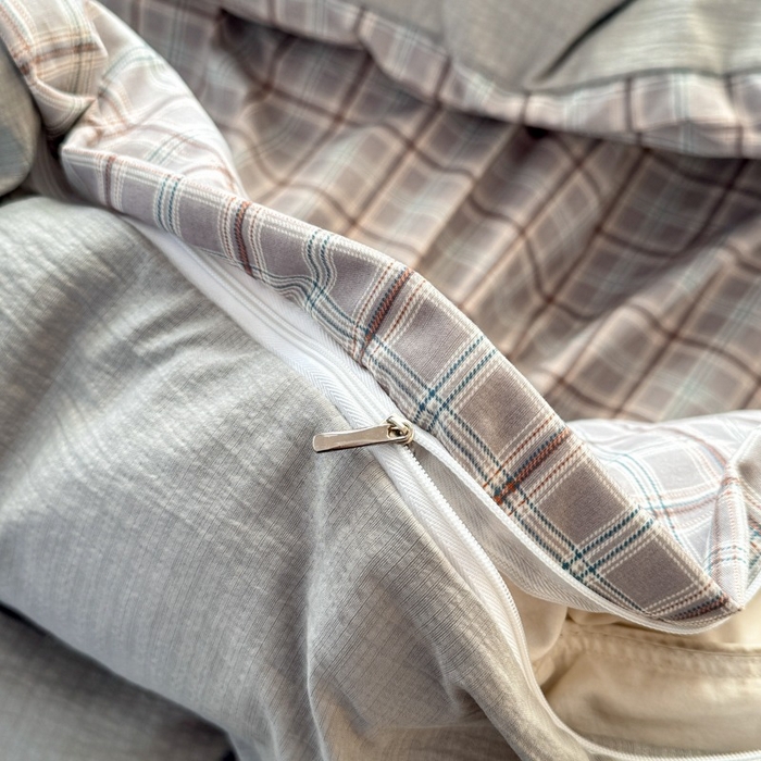 91家纺网 家纺一手货源 找家纺 安力森/诚臻酒店用品 2026新款A类双层皱皱纱四件套 布兰卡