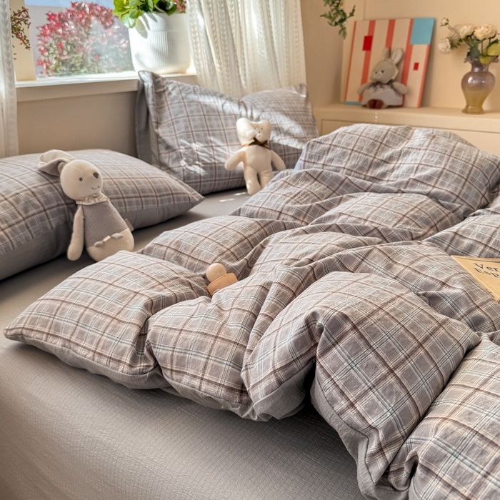 91家纺网 家纺一手货源 找家纺 安力森/诚臻酒店用品 2026新款A类双层皱皱纱四件套 布兰卡