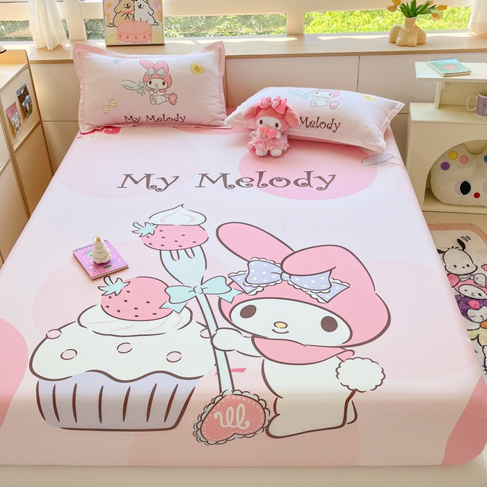 91家纺网 家纺一手货源 找家纺 博雅 2026新款三丽欧大版全棉纯棉单床笠床笠单件 全棉大版-蛋糕美乐蒂