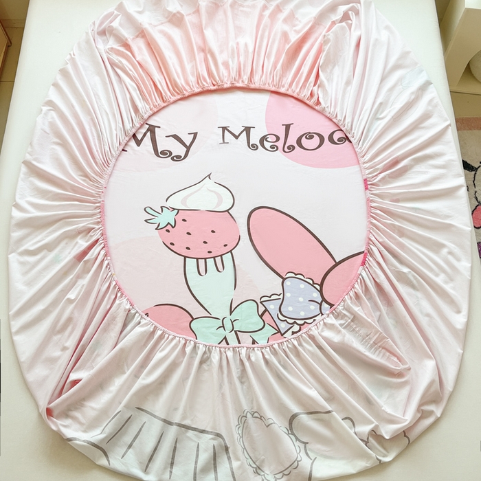 91家纺网 家纺一手货源 找家纺 博雅 2026新款三丽欧大版全棉纯棉单床笠床笠单件 全棉大版-蛋糕美乐蒂