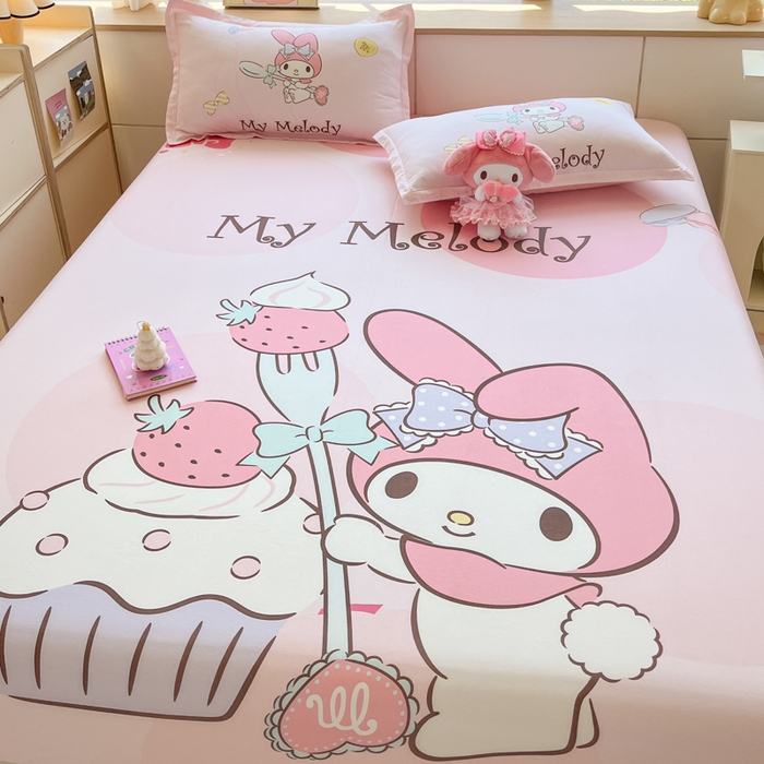 91家纺网 家纺一手货源 找家纺 博雅 2026新款三丽欧大版全棉纯棉单床笠床笠单件 全棉大版-蛋糕美乐蒂