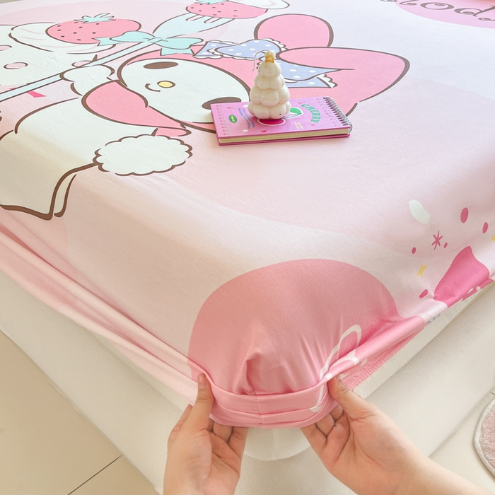 91家纺网 家纺一手货源 找家纺 博雅 2026新款三丽欧大版全棉纯棉单床笠床笠单件 全棉大版-蛋糕美乐蒂