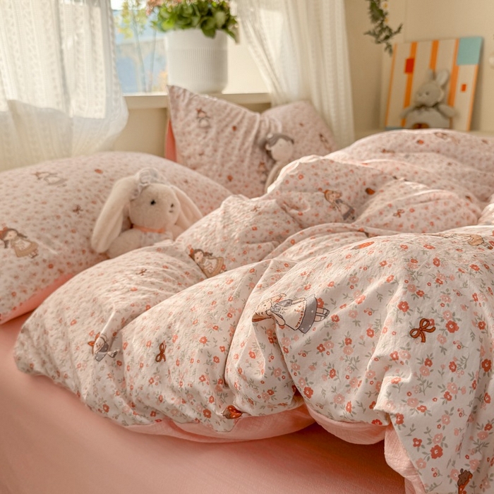 91家纺网 家纺一手货源 找家纺 安力森/诚臻酒店用品 2026新款A类双层皱皱纱四件套 玛丽