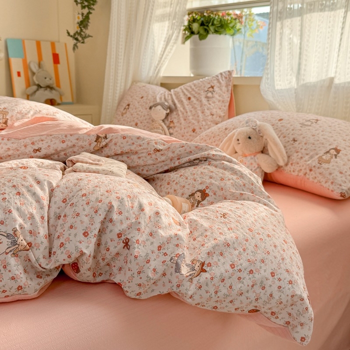 91家纺网 家纺一手货源 找家纺 安力森/诚臻酒店用品 2026新款A类双层皱皱纱四件套 玛丽