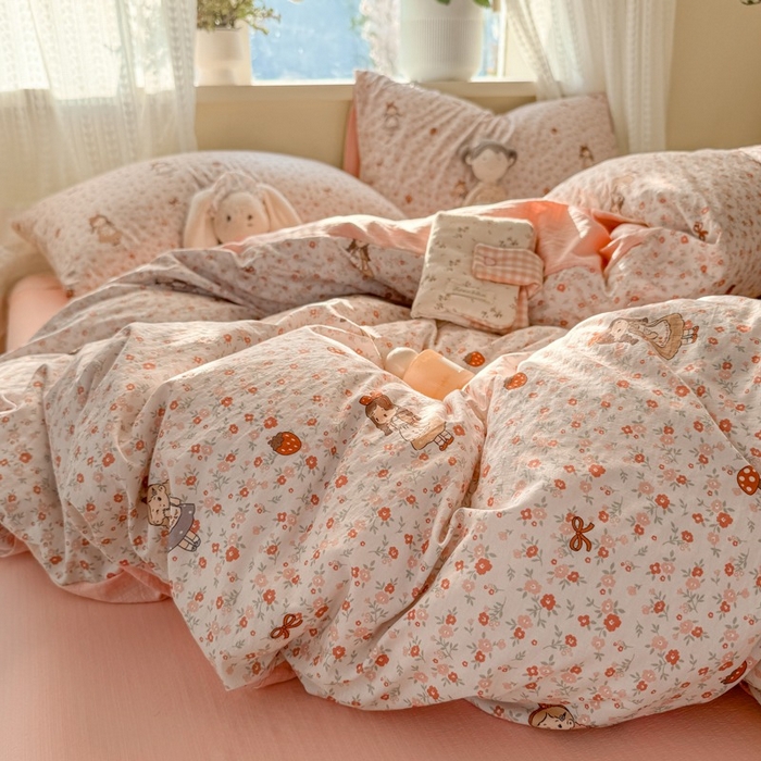 91家纺网 家纺一手货源 找家纺 安力森/诚臻酒店用品 2026新款A类双层皱皱纱四件套 玛丽