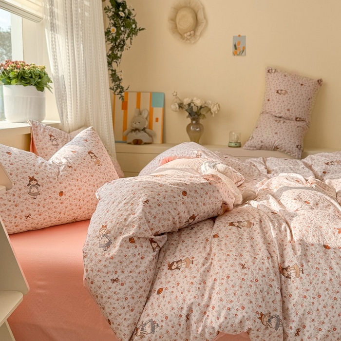 91家纺网 家纺一手货源 找家纺 安力森/诚臻酒店用品 2026新款A类双层皱皱纱四件套 玛丽