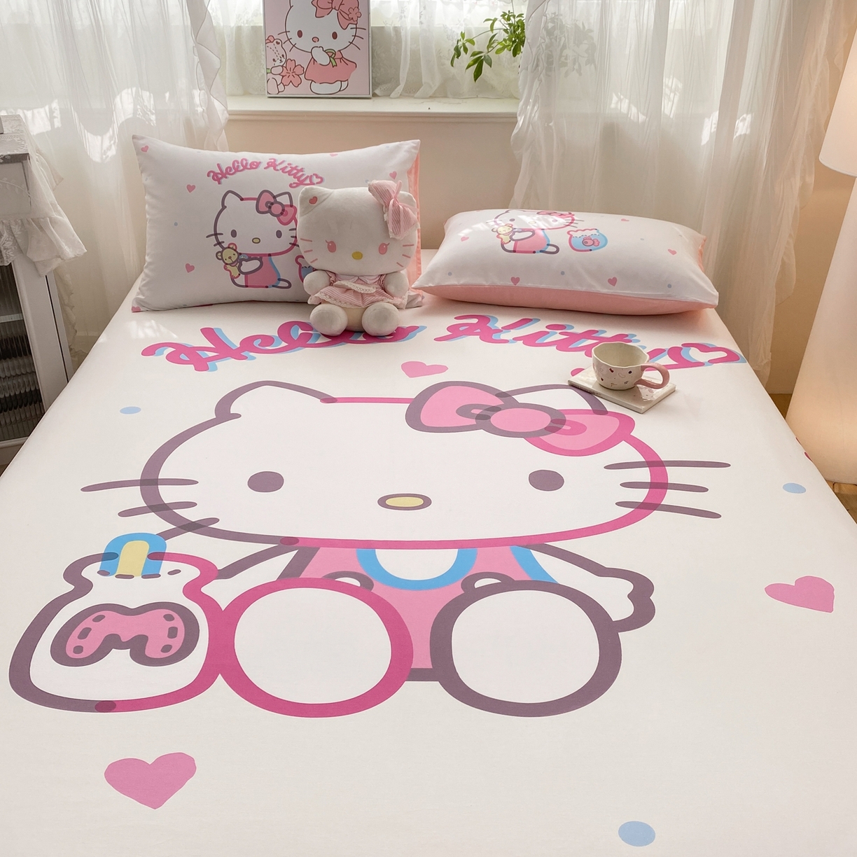 91家纺网 家纺一手货源 找家纺 博雅 2026新款三丽欧大版全棉纯棉单床笠床笠单件 全棉大版-镜子kt