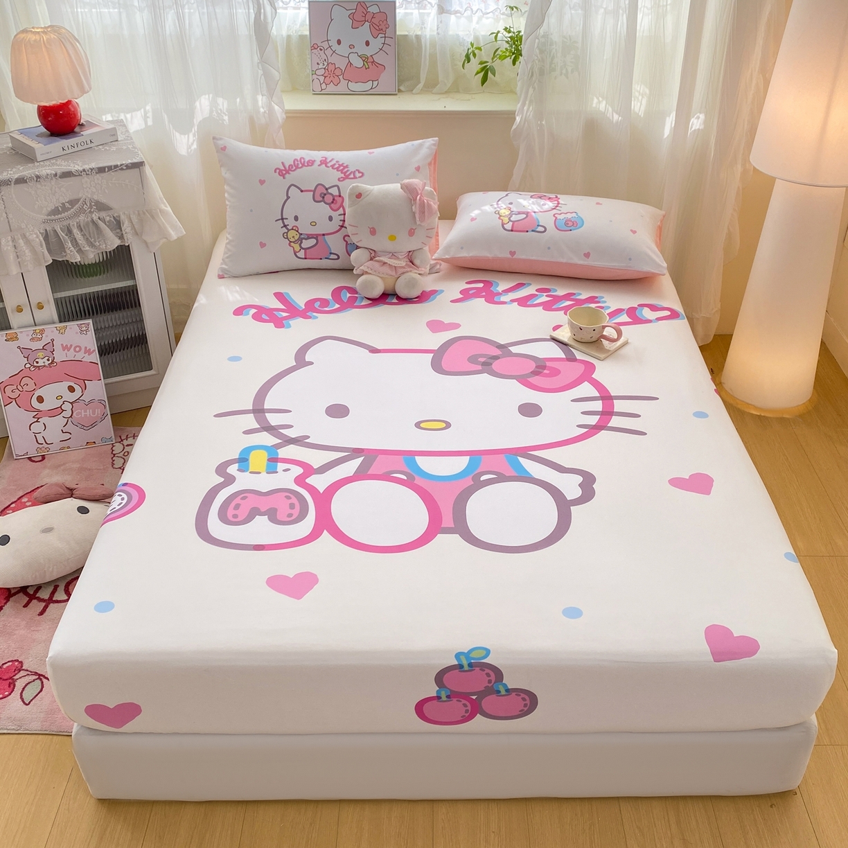 91家纺网 家纺一手货源 找家纺 博雅 2026新款三丽欧大版全棉纯棉单床笠床笠单件 全棉大版-镜子kt