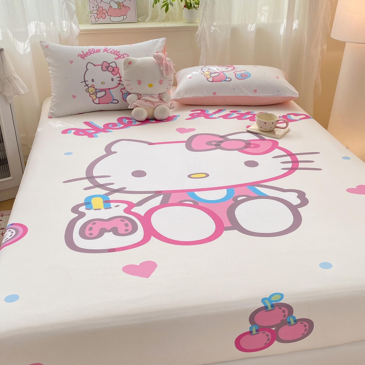 91家纺网 家纺一手货源 找家纺 博雅 2026新款三丽欧大版全棉纯棉单床笠床笠单件 全棉大版-镜子kt