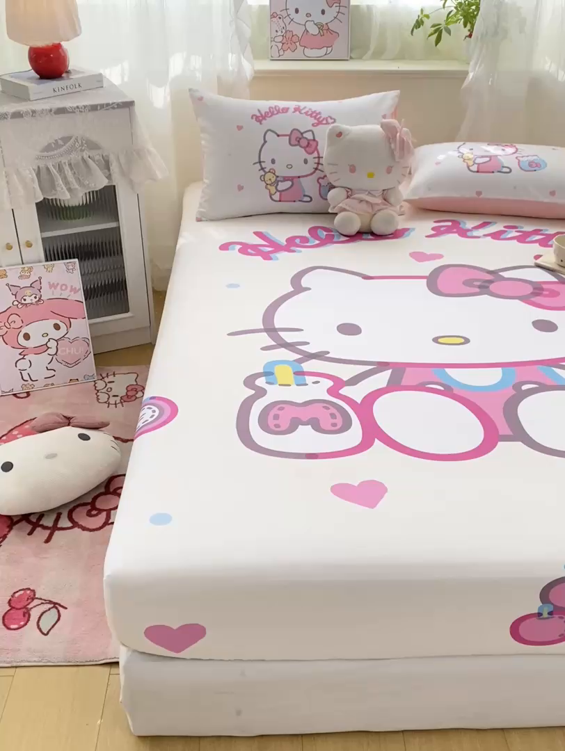 91家纺网 家纺一手货源 找家纺 博雅 2026新款三丽欧大版全棉纯棉单床笠床笠单件 全棉大版-镜子kt