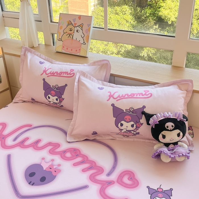 91家纺网 家纺一手货源 找家纺 博雅 2026新款三丽欧大版全棉纯棉单床笠床笠单件 全棉大版-礼盒库洛米