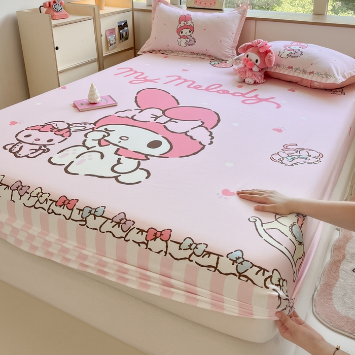 博雅 2026新款三丽欧大版全棉纯棉单床笠床笠单件 全棉大版-木马美乐蒂