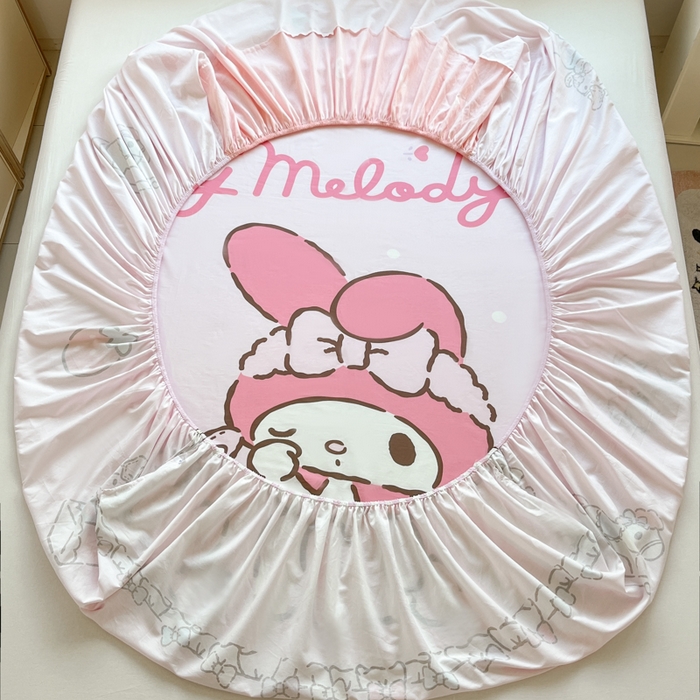 91家纺网 家纺一手货源 找家纺 博雅 2026新款三丽欧大版全棉纯棉单床笠床笠单件 全棉大版-木马美乐蒂