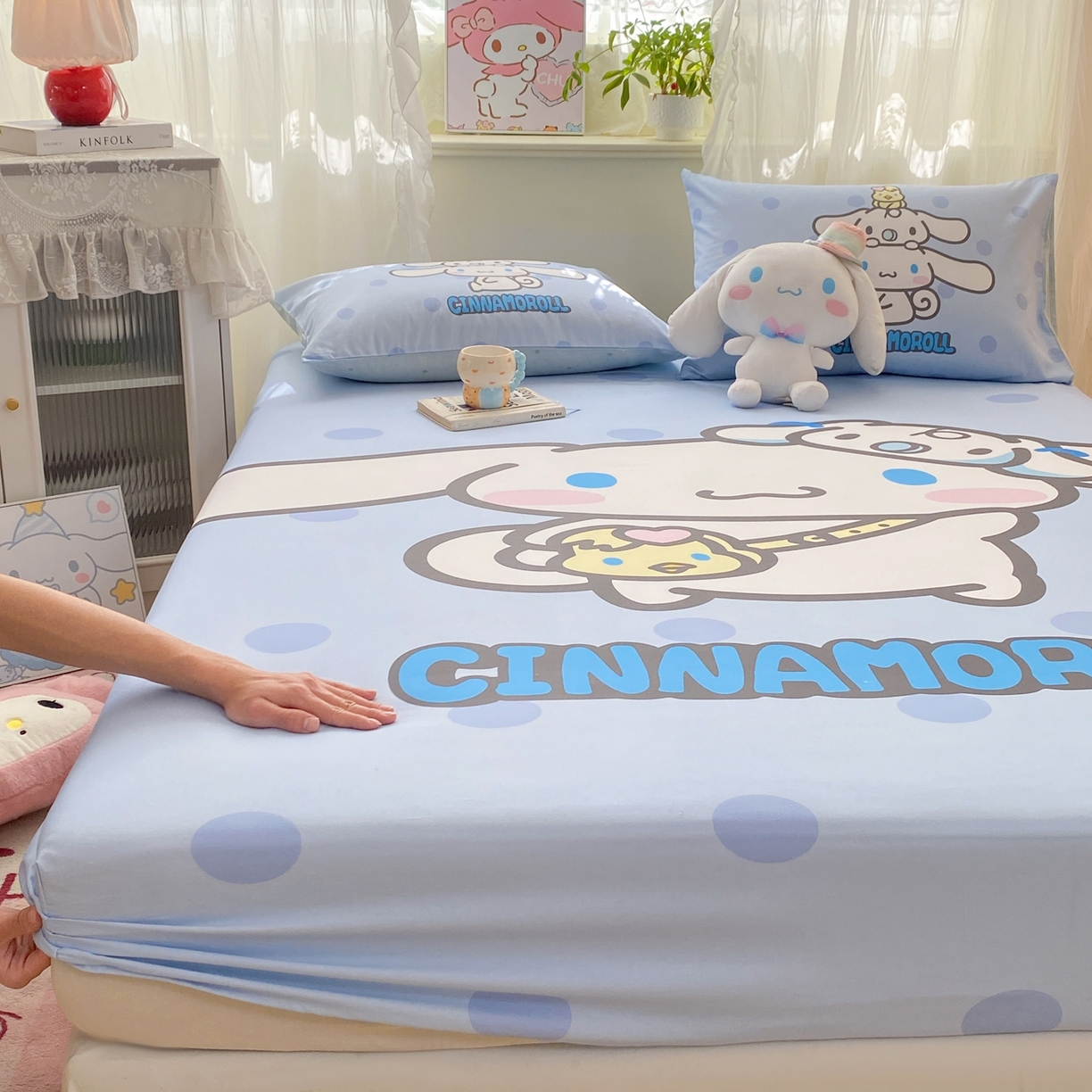 91家纺网 家纺一手货源 找家纺 博雅 2026新款三丽欧大版全棉纯棉单床笠床笠单件 全棉大版-圈圈玉桂狗