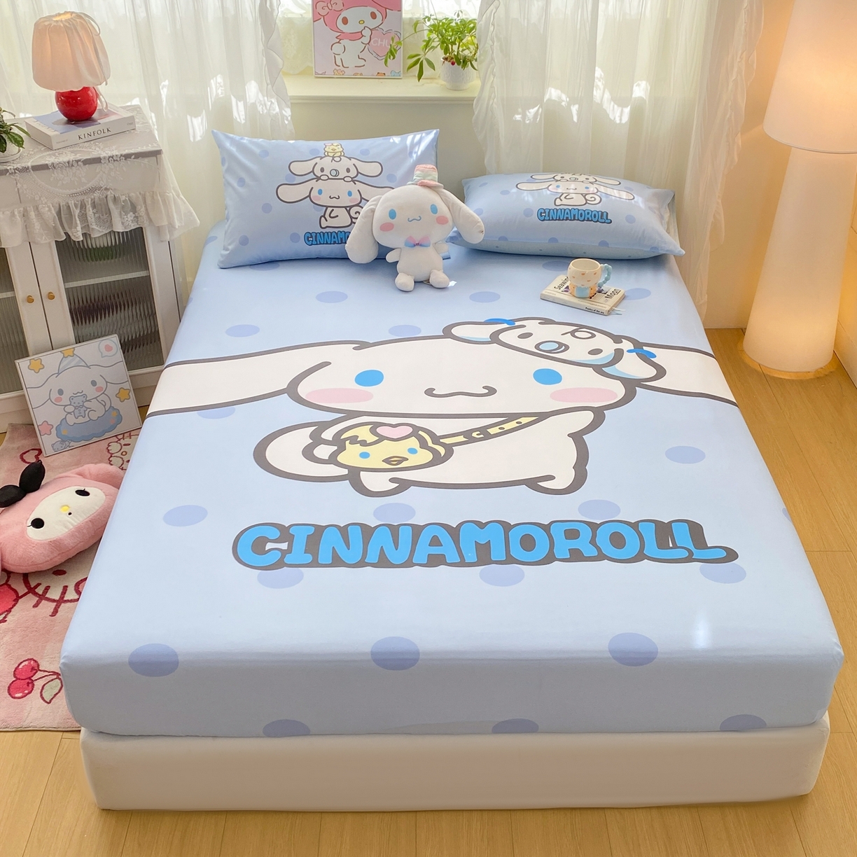 91家纺网 家纺一手货源 找家纺 博雅 2026新款三丽欧大版全棉纯棉单床笠床笠单件 全棉大版-圈圈玉桂狗