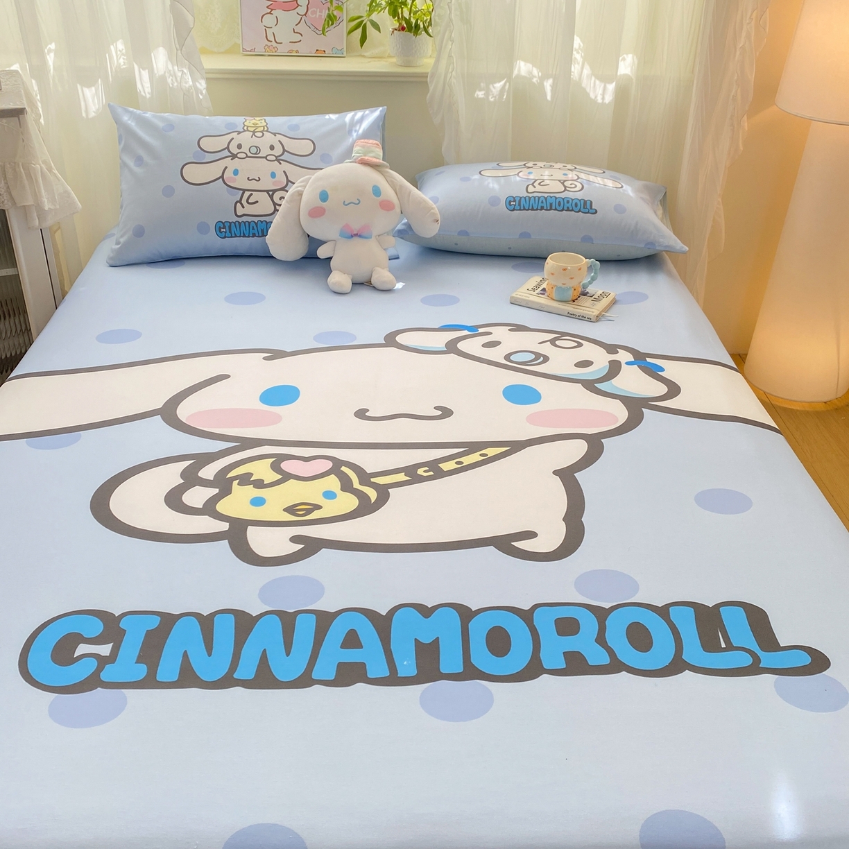 91家纺网 家纺一手货源 找家纺 博雅 2026新款三丽欧大版全棉纯棉单床笠床笠单件 全棉大版-圈圈玉桂狗