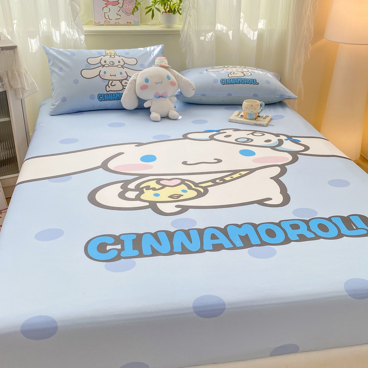 91家纺网 家纺一手货源 找家纺 博雅 2026新款三丽欧大版全棉纯棉单床笠床笠单件 全棉大版-圈圈玉桂狗