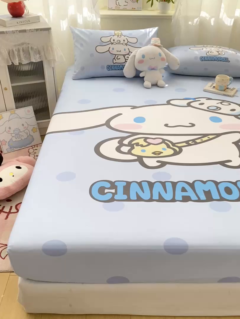 91家纺网 家纺一手货源 找家纺 博雅 2026新款三丽欧大版全棉纯棉单床笠床笠单件 全棉大版-圈圈玉桂狗